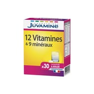 Juvamine new 12 vitamines + 9 minéraux à avaler 30 comprimés