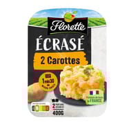 Florette écrasé de pommes de terre aux 2 carottes 2 x 200g