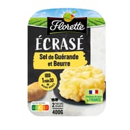 Florette écrasé de pommes de terre beurre et sel de guérande 2 x 200g