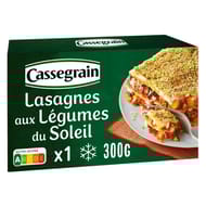 Cassegrain lasagnes aux légumes du soleil, mozzarella fondante 300g