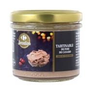 Carrefour sensation tartinable au foie de canard 90g