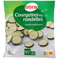 Cora courgettes en rondelles 1kg