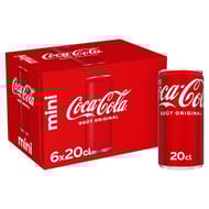Coca cola mini frigo pack 6x20cl