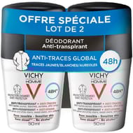 Vichy déodorant anti traces 48h bille lot de 2x50ml