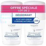 Vichy deodorant bille sans sel d'aluminium 50ml x2