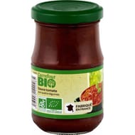 Carrefour bio sauce tomate aux 4 légumes bio - 190g
