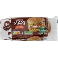 Carrefour Classic burger maxi complet 330g