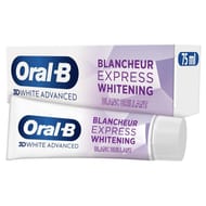 Oral-b 3d white advanced dentifrice blancheur éclatante express 75ml