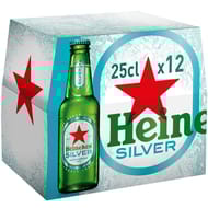 Heineken silver bière blonde 12x25cl Vol.4%
