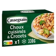 Cassegrain choux cuisinés & crozets emmental & granola salé 330g