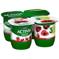 Activia bifidus fruits cerises 4x125g