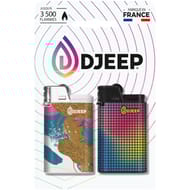 Djeep briquets à pierre décors assortis blister de 2