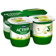Activia bifidus fruit poire 4x125g