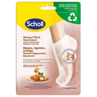Scholl masque pieds nourrissant amande et miel x1 paire