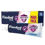 Fixodent plus crème adhésive barrière anti-particules fixation forte 57g