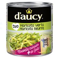 D'aucy duo de haricots verts et haricots beurre 225 g