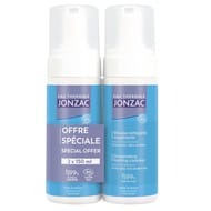 Jonzac eau thermale  lot mousse nettoyante oxygénante 2x150ml bio