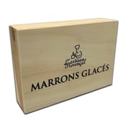 Coffret bois 6 marrons galces artisan