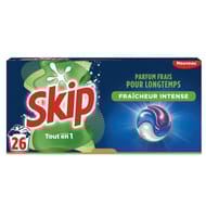 Skip lessive 3en1 fraicheur intense x26 capsules 0.5486kg