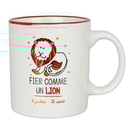 Mug gres 40cl horoscope lion