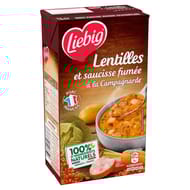 Liebig lentilles et saucisse fumée 1L