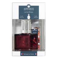 Lampe berger ovalie prune givree et recharge 180ml ambre d'orient