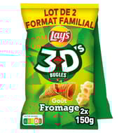 Lays 3d's fromage format familial lot de 2x150g