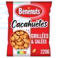 Bénénuts cacahuètes grillées & salées 220g