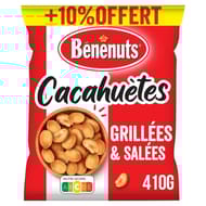 Benenuts cacahuètes grillées salées 410g+10% offert