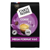 Carte noire café corse dosettes N°6 extra format x60 420g
