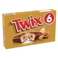 Twix glace barre glacée chocolat biscuit x6 258,6ml - 205g