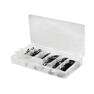 Turbocar assortiment de clips type u (cages) et vis - boite de 170PC