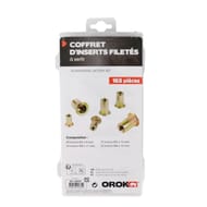 Turbocar coffret d'inserts filetes a sertir - 165 pieces