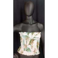 Haut smoké femme IMP TROPICAL FEUILLES VERTES TU