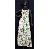 Robe longue smoké femme IMP TROPICAL FEUILLE VERTE TU