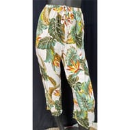 Pantalon femme OISEAUX DE PARADIS FOND BLANC TU
