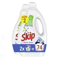 Skip lessive liquide active clean 2x37 lavages 3.33l