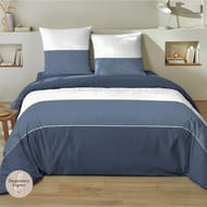 Parure housse de couette 260x240cm + 2taies 63x63cm cini 51 fils