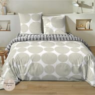 Parure housse de couette 260x240cm + 2 taies 63x63 pito 51fils