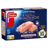 Findus 4 filets de saumon rose du pacifique 400g