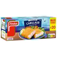 Findus panés cabillaud x20 1020g