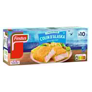 Findus 10 tranches panées colin d'Alaska 510g