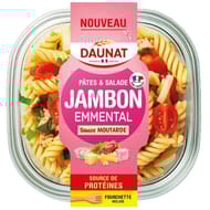Daunat salade pâtes gourmandes jambon emmental 250g