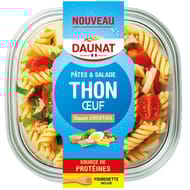 Daunat salade pâtes gourmandes thon oeuf 250g