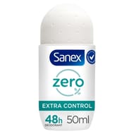 Sanex deodorant roll-on zero% extra control 50ml