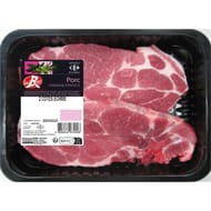Côte échine de  porc label rouge x2 Carrefour Sélection