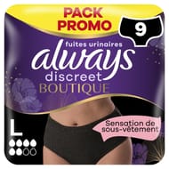 Always discret boutique culottes fuites urinaires l x9