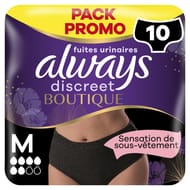 Always discret boutique culottes fuites urinaires m x10