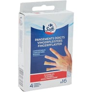 Carrefour soft pansements doigts flexibles x16