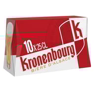 Kronenbourg bière blonde d'Alsace 10x25cl 4.2%vol